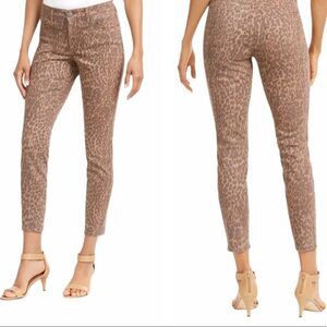 Style & Co Wild‎ Puma Skinny Jeans Curvy Mid Rise Tummy Control Animal Print 4
